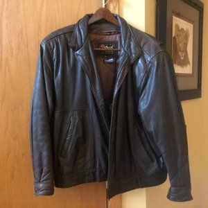 Vintage Men's Reed Sportswear leather thinsulate jacket size 46